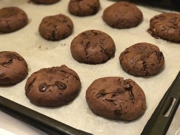 *Keto double chocolate chip cookies